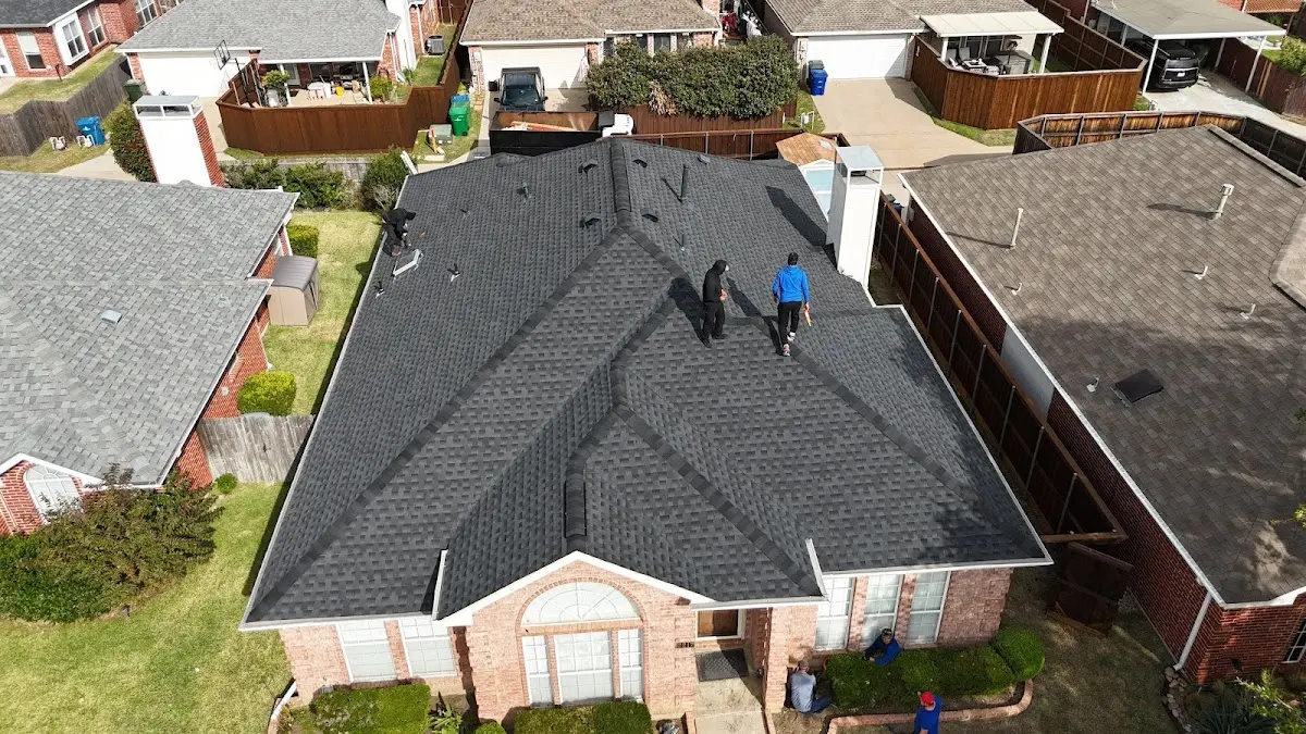 Slate & Tile Roof Repair work in progress on a San Diego Country Estates property